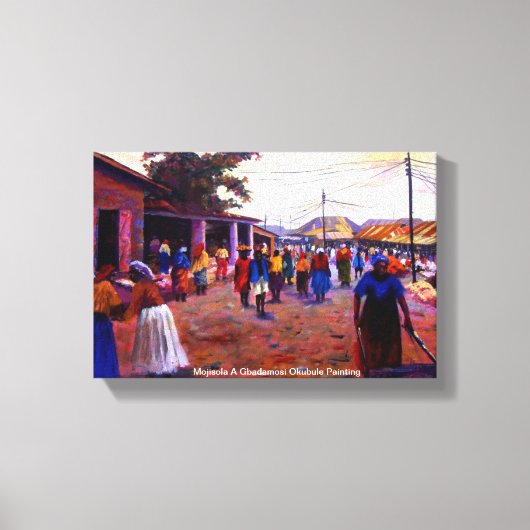 Das Volk Nigerias Mojisola Gbadamosi Okubule Leinwanddruck (Vorderseite)
