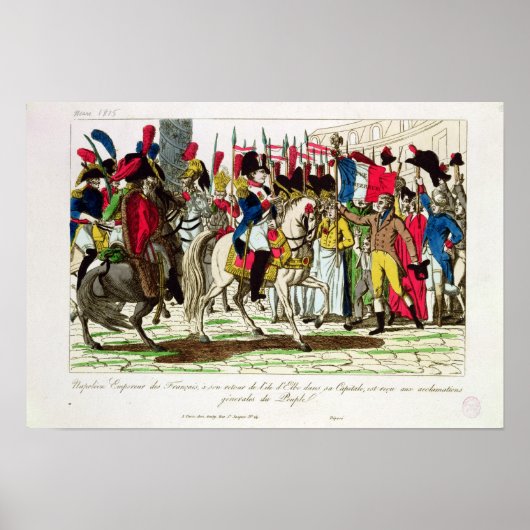Das Volk von Paris, das Napoleon feiert Poster (Vorne)