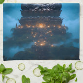 Das volle Mondlicht des Buddha Geschirrtuch (Gefaltet)