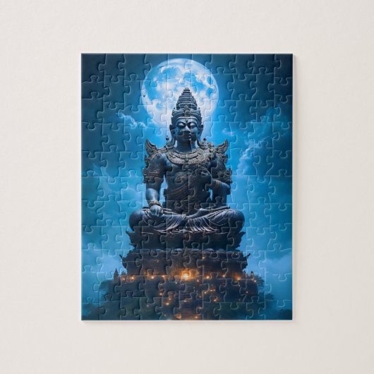 Das volle Mondlicht des Buddha Puzzle (Vertikal)