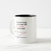 Das volle Potenzial ausschöpfen Zweifarbige Tasse (Vorderseite Links)