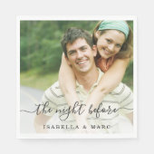 Das Vorabend mit dem Foto Probe Dinner Serviette (Vorderseite)