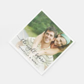 Das Vorabend mit dem Foto Probe Dinner Serviette (Ecke)