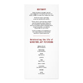 Das Vorkommen einer Legende eines modernen dunkelr Werbekarte (Hinten)