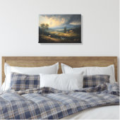 Das vorüberziehende Gewitter über Alpine Meadows Leinwanddruck (Insitu (Schlafzimmer))