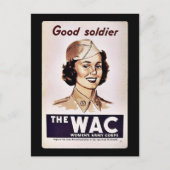 Das Wachs Womens Army Corps Postkarte (Vorderseite)