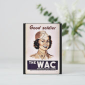 Das Wachs Womens Army Corps Postkarte (Stehend Vorderseite)