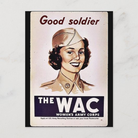 Das Wachs Womens Army Corps Postkarte (Vorderseite)