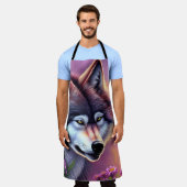 Das wachsame Auge des Wolfs Schürze (Getragen)