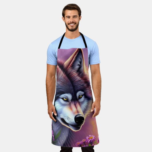 Das wachsame Auge des Wolfs Schürze (Getragen)