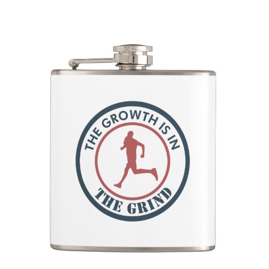 Das Wachstum ist in greifbarer Nähe Flachmann (Vorderseite)