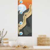 Das Wachstumsplan der Großen Mauer der China Poster (Küche)