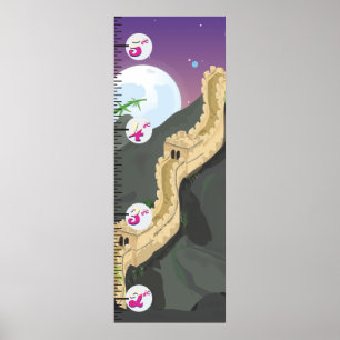 Das Wachstumsplan der Großen Mauer der China Poster