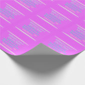 Das wahre romanische Gedicht rosa Geschenkpapier (Ecke)