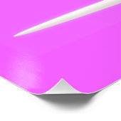 Das wahre romanische Gedicht rosa Poster (Ecke)