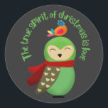 DAS WAHRE SPIRIT DER CHRISTMAS IST LIEBE BABY T -  RUNDER AUFKLEBER<br><div class="desc">Eine tolle Weihnachtsgeschenkidee für Mama,  Papa,  Schwester,  Bruder,  Freundin,  Freund,  Onkel,  Tante,  Oma,  Opa,  Familie & Freunde zu Weihnachten & Neujahr.Trendy,  Stilvoll und einzigartig Weihnachten Geschenk.</div>