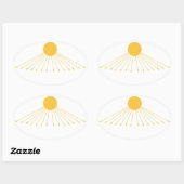 Das wahre Symbol Gottes Ovaler Aufkleber (Blatt)