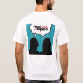 Das wahre Verbrechen auf unserer Minds-Podcast-Bas T-Shirt (Rückseite)