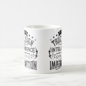 Das wahre Zeichen der Intelligenz Kaffeetasse (Mittel)