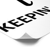 Das wahrhaft halten poster (Ecke)