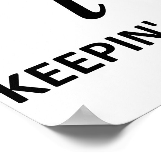 Das wahrhaft halten poster (Ecke)