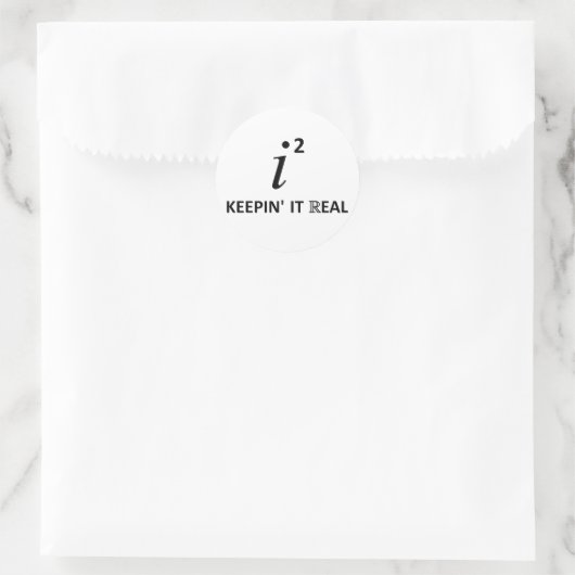 Das wahrhaft halten runder aufkleber (Tasche)