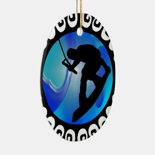 DAS WAKEBOARD GEFÜHL KERAMIK ORNAMENT (Rechts)