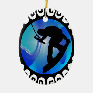 DAS WAKEBOARD GEFÜHL KERAMIK ORNAMENT
