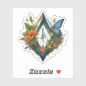 das Waldlied-2 Aufkleber (Blatt)