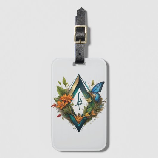 das Waldlied-2 Gepäckanhänger (Vorderseite Vertikal)