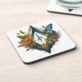 das Waldlied-2 Getränkeuntersetzer (Linke Seite)