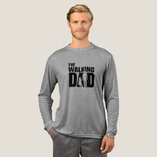 Das Walking Dad Vater-Tochter Langarmshirt Tri-Blend Shirt
