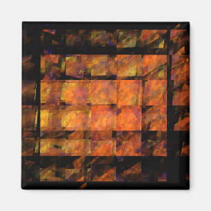 Das Wall Abstrakt Art Square Magnet