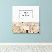 Das WALL-Bat Bar Mitzvah-Zeichen an Bord Leinwanddruck (Insitu (Holzboden))