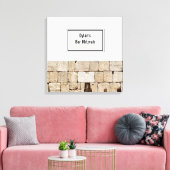 Das WALL-Bat Bar Mitzvah-Zeichen an Bord Leinwanddruck (Insitu (Wohnzimmer))