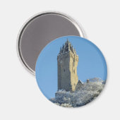 Das Wallace Monument Stirling Schottland im Winter Magnet (Vorderseite/Rückseite)