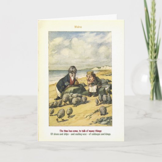 Das Walroß Karte (Vorderseite)