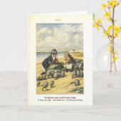 Das Walroß Karte (Gelbe Blume)