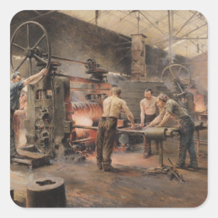 Das Walzwerk Quadratischer Aufkleber