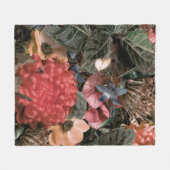 Das Wandgemälde. Blume und Pflanze mit Innen Fleecedecke (Vorderseite (Horizontal))