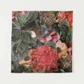 Das Wandgemälde. Blume und Pflanze mit Innen Wandteppich (Vorderseite)