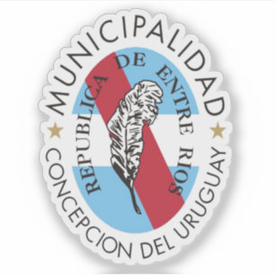 Das Wappen Concepción del Uruguay, Argentinien Aufkleber