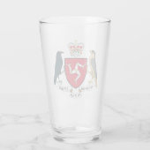 Das Wappen der Isle of Man Glas (Rückseite)