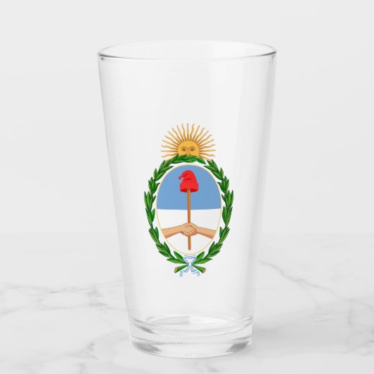 Das Wappen des argentinischen Glases Glas (Vorderseite)