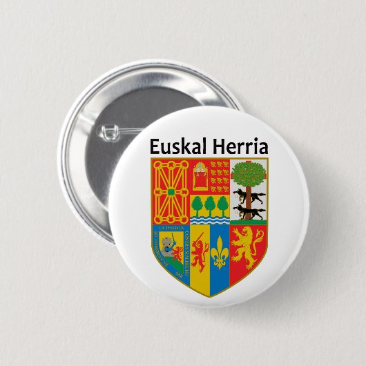 das Wappen des Baskenlandes (Euskal Herria), Button (Vorne & Hinten)