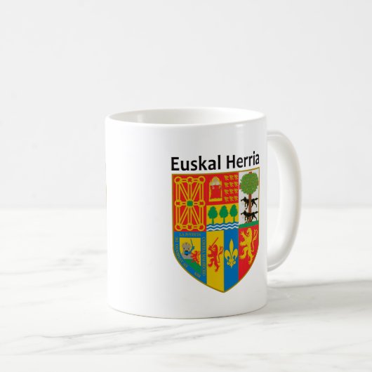 Das Wappen des Baskenlands (Euskal Herria), Kaffeetasse (VorderseiteRechts)