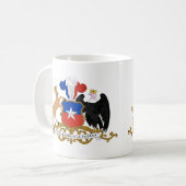 Das Wappen des Chilen Tasse (Vorderseite Links)