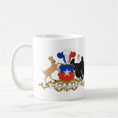 Das Wappen des Chilen Tasse (Links)