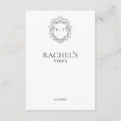 Das Wappen für die Hochzeit von Elegant Bride Begleitkarte (Vorderseite)