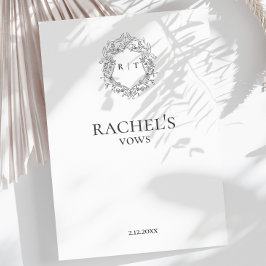 Das Wappen für die Hochzeit von Elegant Bride Begleitkarte